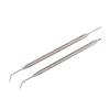 2 Pieces Eyelash Perm Tool,Lash Separator Tint Tool,Stainless Steel Lash Rods Tool with Comb for Eyelash Eyebrow Perming Tinting Curling Extensions (silver) view 1
