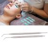 2 Pieces Eyelash Perm Tool,Lash Separator Tint Tool,Stainless Steel Lash Rods Tool with Comb for Eyelash Eyebrow Perming Tinting Curling Extensions (silver) view 3