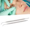 2 Pieces Eyelash Perm Tool,Lash Separator Tint Tool,Stainless Steel Lash Rods Tool with Comb for Eyelash Eyebrow Perming Tinting Curling Extensions (silver) view 4