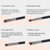 MSQ Eyeshadow Brushes Set 4pcs Makeup Eye Brushes Eyeshadow Blending Brush Eyebrow Highlighter Brush Beauty Brushes - Black view 2