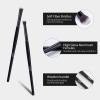 MSQ Eyeshadow Brushes Set 4pcs Makeup Eye Brushes Eyeshadow Blending Brush Eyebrow Highlighter Brush Beauty Brushes - Black view 3