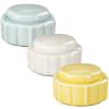 Healvian 3pcs Ceramic Storage Jars with Lids for Cream Lip Balm and Cosmetics Round Travel Containers for Use view 1