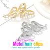 BARTOSI Metal Claw Clips Gold Hair Clips Large Hair Clips Fashion Hair Accessories for Women and Girls (Pack of 2) view 2