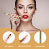 2 Pack Retractable Lip Brush for Lipstick Lip Gloss Double-Ended Lip Makeup Brushes with Cap Lipstick Brush Applicator Travel view 2