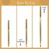 2 Pack Retractable Lip Brush for Lipstick Lip Gloss Double-Ended Lip Makeup Brushes with Cap Lipstick Brush Applicator Travel view 3