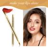 2 Pack Retractable Lip Brush for Lipstick Lip Gloss Double-Ended Lip Makeup Brushes with Cap Lipstick Brush Applicator Travel view 4
