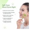 Cipzi Face Massager For Women Reusable Silicon Ice Cube Roller Massage And 100% Natural Jade Roller with Gua Sha Stone Set Facial Roller For Skin Eye Neck Body view 3