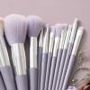 13pcs Make Up Brushes Tool Kit for Home Beauty Salon, Handheld Soft Blending Cosmetics Brushes Kit for Face Powder Concealer, Easy Using Beauty Brushes Set for Beginners and Makeup Lovers(Purple) view 4
