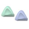 pistro 2 Pieces Eyebrow Trimmer Beauty Tool Lightweight Knife Safety Facial Stainless Steel Shaving Removerl Makeup Triangle for Women - Purple Green view 1