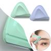 pistro 2 Pieces Eyebrow Trimmer Beauty Tool Lightweight Knife Safety Facial Stainless Steel Shaving Removerl Makeup Triangle for Women - Purple Green view 4