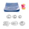 pistro Blesiya DIY Aluminum Alloy Bath Mold Shrink Soap Wrap Set - C view 1