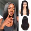 13x4 Lace Front Human Hair Wigs (18inch,180% Density) Brazilian Remy Straight Natural Color Wigs For Black Women Pre plucked Transparent Glueless Lace Wig With Baby Hair view 1