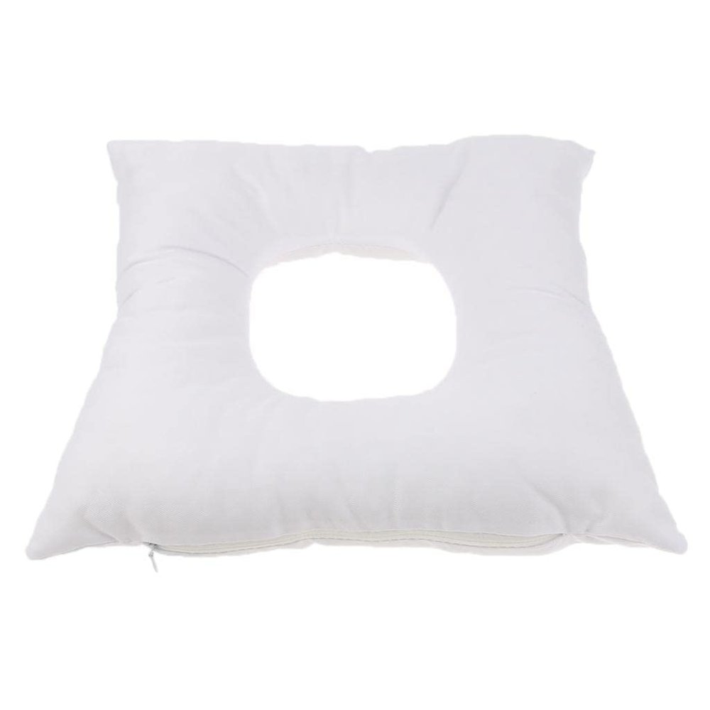 pistro Washable Reusable Massage Bed Table Face Down Rest Cradle Cushion - White