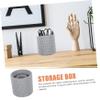 FOMIYES Makeup Rotating Organizer Rotating Makeup Brush Holder Plastic Pen Pot Multi Grid Pencil Holder view 2