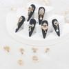 12pcs Gold Nail Charms Metal Alloy Zircon Pearl Crystal Rhinestone Nail Decoration for Girls & Women DIY Jewellery view 3