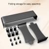 Foldable Makeup Brush Drying Rack, Makeup Brush Dryer with 12pcs Magnetic Silicone Caps, Versatile Brush Dryer Stand for Makeup Brushes Art Brushes, Practical Gift for Women Girls view 4