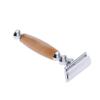 pistro Men Double Edge Safety Shaving Moustache Grooming Tool - Light Brown view 1