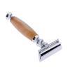 pistro Men Double Edge Safety Shaving Moustache Grooming Tool - Light Brown view 2