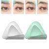 pistro 2 Pieces Eyebrow Trimmer Beauty Tool Lightweight Knife Safety Facial Stainless Steel Shaving Removerl Makeup Triangle for Women - White Green view 2