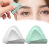 pistro 2 Pieces Eyebrow Trimmer Beauty Tool Lightweight Knife Safety Facial Stainless Steel Shaving Removerl Makeup Triangle for Women - White Green view 3