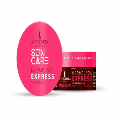 Afrodita Cosmetics Sun Care Marmelada Tanning Accelerator | For Quick and Intense Tan | with 100% Organic Coconut Oil, Karit and Cocoa Butter | Silicone-Free | Vegan (Express)