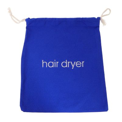 FOMIYES 1pc Hair Dryer Storage Bag Black Travel Bag Travel Toiletries Containers Cotton Makeup Bag Toiletry Bag Cosmetic Bag Hair Dryer Bag Drawstring Black Pouch Blue