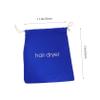 FOMIYES 1pc Hair Dryer Storage Bag Black Travel Bag Travel Toiletries Containers Cotton Makeup Bag Toiletry Bag Cosmetic Bag Hair Dryer Bag Drawstring Black Pouch Blue view 2