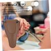 SEWOART 3pcs protective case for nail clippers nail trimmer pouch nail cuticle cover leather macrame supplies cuticle nipper cover plier holder for belt manicure pu crochet view 4