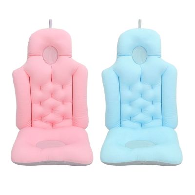 Bath Pillow, 3716inch Spa Pillow with Back and Headrest Cushion Ergonomic Bathtub Pillow for Tub Head Neck Shoulder Back Support (Pink Blue)