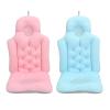 2Pcs Bath Pillow, Bathtub Cushion Full Body Bath Pillow with Head, Neck, Shoulder and Back Support Soft Breathable Folding Bathtub Cushion for Women Men Adults Hot Tub Spa (Pink Blue) view 1