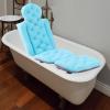 Bath Pillow, Bathtub Cushion Full Body Bath Pillow with Head, Neck, Shoulder and Back Support Soft Breathable Folding Bathtub Cushion for Women Men Adults,Blue view 4