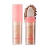 Glitter Powder Highlighter Makeup, Body Brightens the Natural Three-Dimensional Face Blusher Fairy Highlight Patting Powder. (03# Golden Brown) view 1