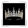 Luxury Cubic Zirconia Royal Queen Crown for Women Large Bridal Tiara for Prom Pageant Sweet 16 Quinceanera Birthday Princess Headpieces Wedding Hair Accessories (Gold) view 1