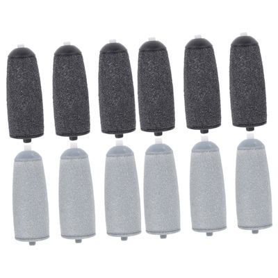 Healifty 12pcs Electronic Foot File Rollers Pedicure Tools Replacement Heads Callus Remover for Feet