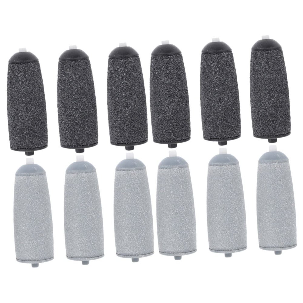 Healifty 12pcs Electronic Foot File Rollers Pedicure Tools Replacement Heads Callus Remover for Feet