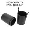 Black Makeup Brush Holder Organizer, Large Capacity Cosmetics Brushes Case with Reasonable Structure, Portable PU Cosmetic Brush Storage Bag for Travel, Keep Your Makeup Brush and Desktop Tidy view 4