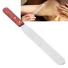 Metal Wax Spatula, Stainless Steel Wax Spatula Eyebrow Wax Metal Wax Spatula Straight Stainless Steel Body Wax Spatula With Wooden Handle For Hair Removal view 1