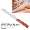 Metal Wax Spatula, Stainless Steel Wax Spatula Eyebrow Wax Metal Wax Spatula Straight Stainless Steel Body Wax Spatula With Wooden Handle For Hair Removal view 3