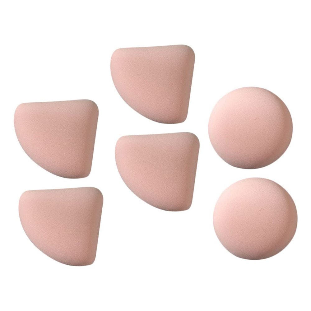 FRCOLOR 6pcs Soft Powder Puff for Makeup Dual-use Moist Dry Blending Sponges for Foundation and Gentle Face Applicators Birthdays and Special Occasions