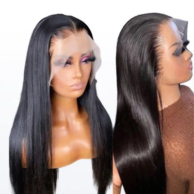 13x6 Bone Straight Human Hair Lace Frontal Wig 5x5 Lace Wigs For Women Pre Plucked With Baby Hair 13x4 Lace Front Wig MYLOCKME 150% 4x4 Lace Closure Wig - United States 24inches