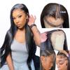 13x6 Bone Straight Human Hair Lace Frontal Wig 5x5 Lace Wigs For Women Pre Plucked With Baby Hair 13x4 Lace Front Wig MYLOCKME 150% 4x4 Lace Closure Wig - United States 24inches view 2