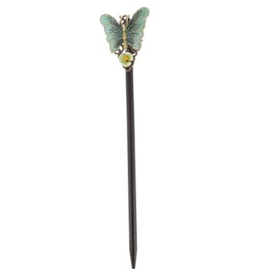 Lurrose 1 PC Bun Rhinestone Hair Accessories Vintage Hair Accessories Hair Clip for Women Ancient Chinese Hairpin Ancient Hairpins Hairsticks Cloth Hairpin Hair Chopstick Miss Hanfu