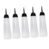 FOMIYES 5pcs Hair Dye Bottles Refillable Shampoo Containers Oblique Nozzle for Hair Coloring for Salon Use -leak Design Graduated Scale for Precision view 1