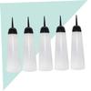 FOMIYES 5pcs Hair Dye Bottles Refillable Shampoo Containers Oblique Nozzle for Hair Coloring for Salon Use -leak Design Graduated Scale for Precision view 3