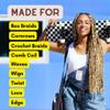 Long-Lasting Twist and Lock Hair Styling Gel - 24-Hour Hold, Flake-Free Formula with Pro Growth Benefits - Bubble Gum Scent, Nourishing and Repairing - For Salons view 2