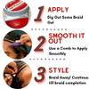 Long-Lasting Twist and Lock Hair Styling Gel - 24-Hour Hold, Flake-Free Formula with Pro Growth Benefits - Bubble Gum Scent, Nourishing and Repairing - For Salons view 3