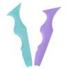 FRCOLOR 2pcs Eyeliner Stencil Tool Set Silicone Makeup Aid for Beginners Travel view 1