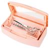 Gusnilo Sterilizer Box Nail Tool Disinfectant Jar Plastic Disinfectant Container Suitable for Nail Tools Hair Salons Beauty Centers and Manicure and Nail Equipment(Orange) view 1