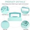 Gusnilo Barbicide Disinfectant Box Nail Art Tools Sanitizing Tray Disinfectant Container Nail Tool Sterilizer Box Plastic Clean Sterilizer Box Storage Organizer for Nail Manicure Tool (Light Green) view 4
