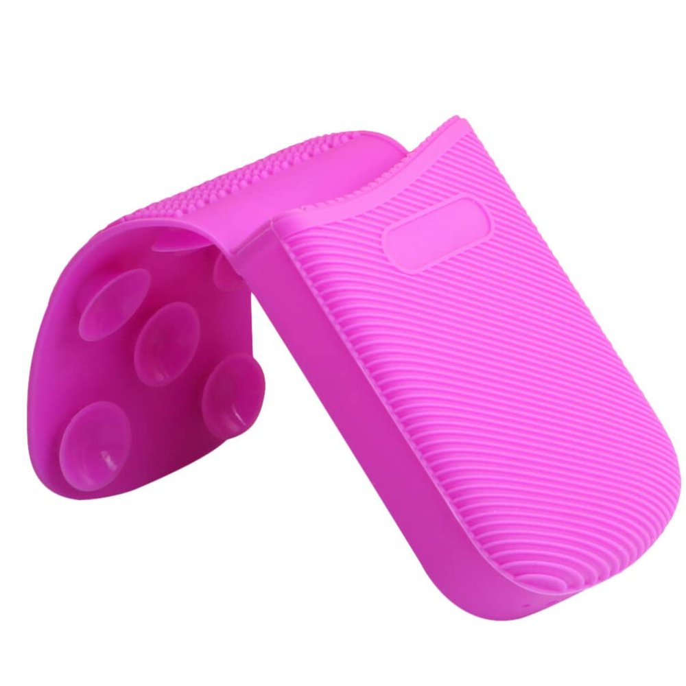 Makeup Brush Pad Makeup Cleaning Brush Scrubber Brush Cleaning Pad Foldable Brush Cleaner Makeups Tool Clean Supplies Silicone Brush Cleaner Cosmetics Brush Clean Mat Makeup Supply